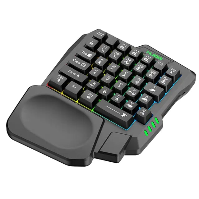 Colorful One-Handed 35-Key Mechanical Keyboard